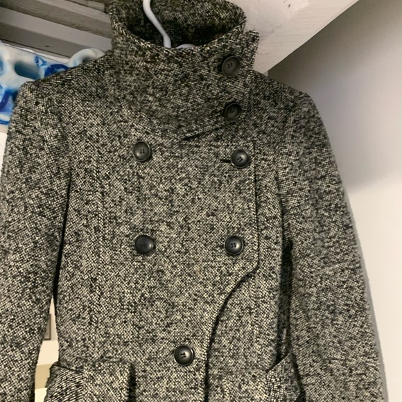 Bedo Tweed Long Dress Coat - Picture 3 of 6